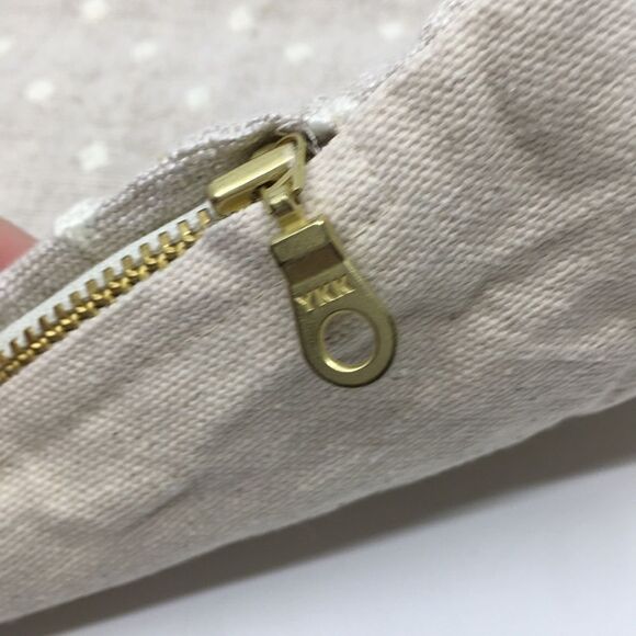 Linen & Ivory Loretta Swiss Dot Pillow Cover 12” x 18” - Picture 3 of 11